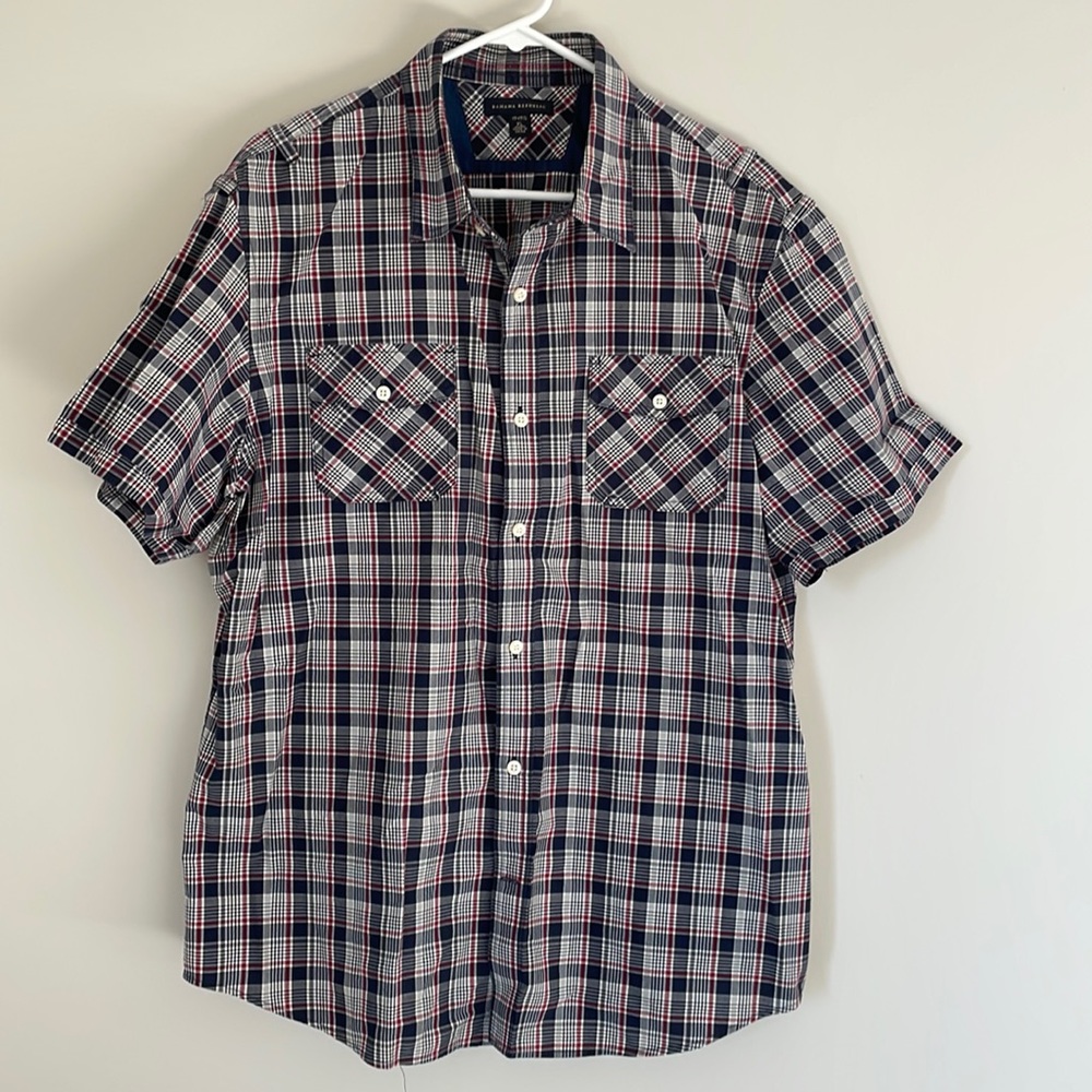 Banana Republic short sleeve button up shirt, size extra large